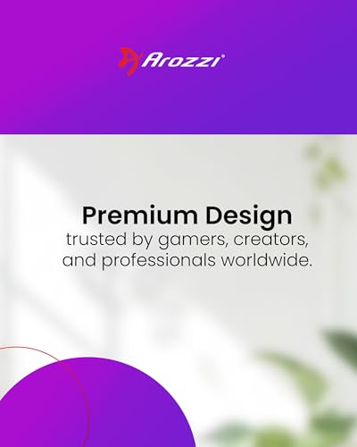Arozzi Arena Gaming Desk Pad D004 | Full Desk Mouse Pad, Washable Desk Mat, Anti-Slip Rubber Base, Water-Resistant Surface - color: D004