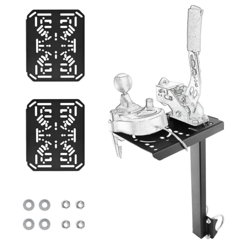 Marada Racing Simulator Cockpit Gear Shift Platform Fit for 50MM Round Tube Driving Simulation Cockpit Including 3 Platforms