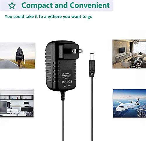 Guy-Tech AC Adapter Compatible with Logitech G Saitek PRO Flight Yoke System DC Power Supply Charger Cord Cable