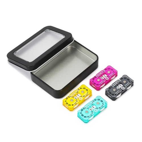 SIXPOINTS 4PCS Twin Digits Life Counters Health Tracker Compatible with Magic The Gathering Commander Deck, LCG/RPG/D&D/MTG/CCG/TCG Gaming Table Games - color: Color-c