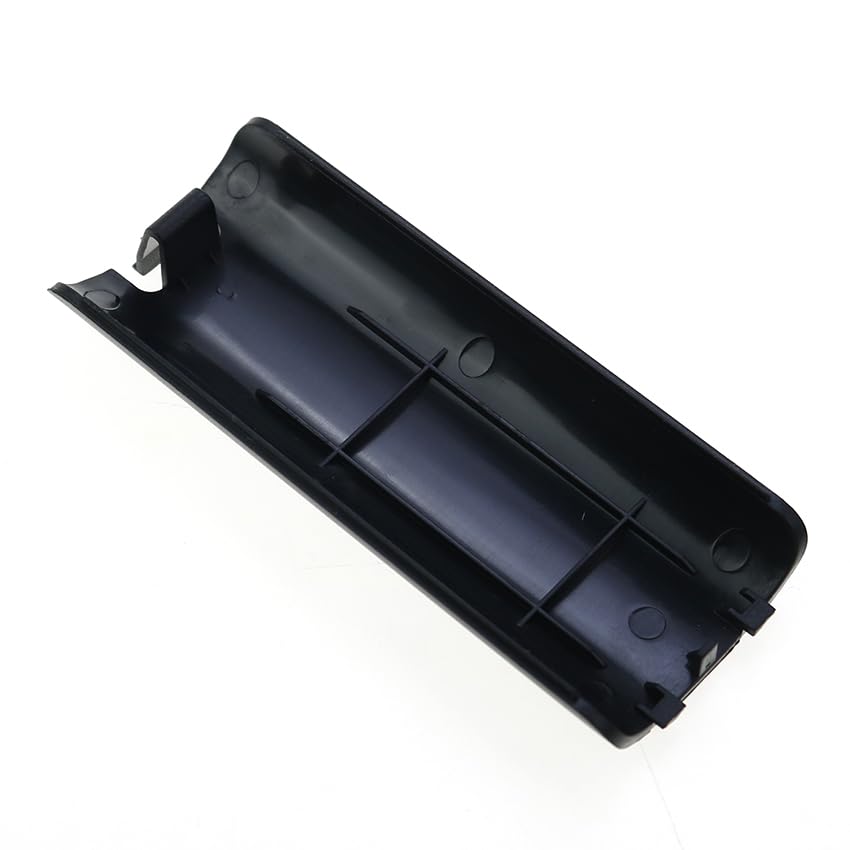VAPXSGI 1Pcs 7 Colors Battery Cover Back Case For Wii Game Controller Remote Controller Gamepad Handle Battery Lid Door Shell Replacement (Black) - color: Black