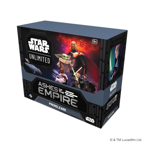 Star Wars: Unlimited Ashes of the Empire Prerelease Box | 6 Booster Packs, Exclusive Promo Cards, Battle of Endor TCG Tournament Kit and More, Ages 12+, 2+ Players, 30 Min Playtime