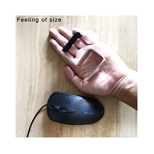 Office Computer Desk Aluminum Hook Clamp-On Desk Headphone Holder/Backpack Hook/Provides A Convenient Place to Hang Headset Or Bag (for 3.5cm Thickness)