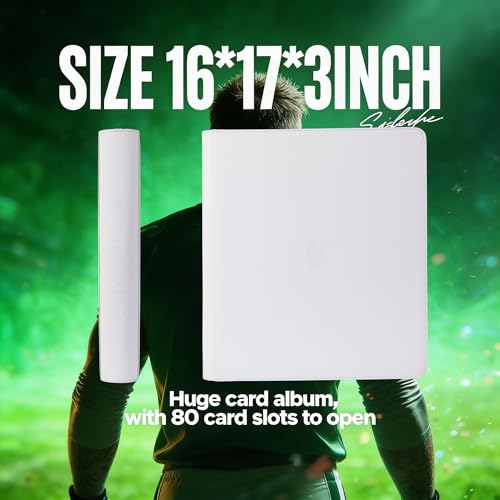 2000 Pockets Trading Card Binder, 20-Pocket Card Ablum Compatible with MTG,Sports Cards & Other Standard Size Trading Card (WHITE) - color: 20 Pocket White