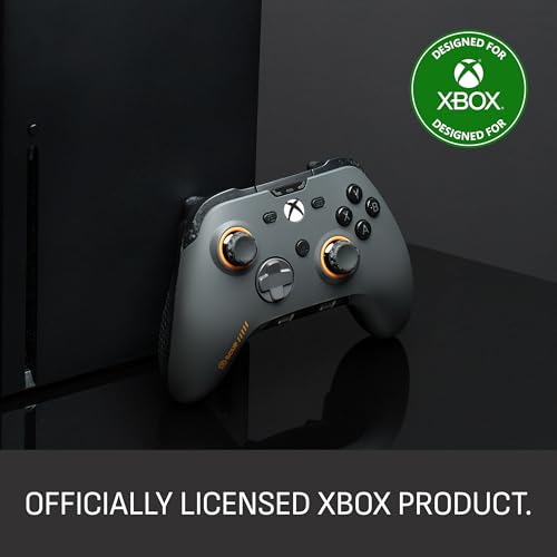 SCUF VALOR PRO Wired Performance Xbox Controller – Light Gray | Customizable Back Paddles, Instant Triggers, Hall Effect Thumbsticks, Audio Controls, Xbox Series X|S, Xbox One, Windows PC - color: Light Gray