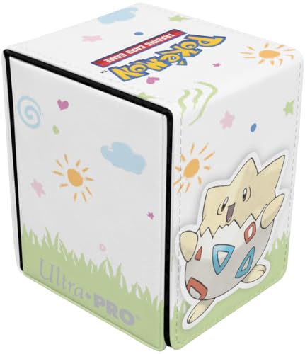 Ultra Pro - Togepi Alcove Flip Deck Box for Pokémon, Card storage solutions, durable box, deck organization, secure protection, stylish holder, playful artwork, Collector's storage