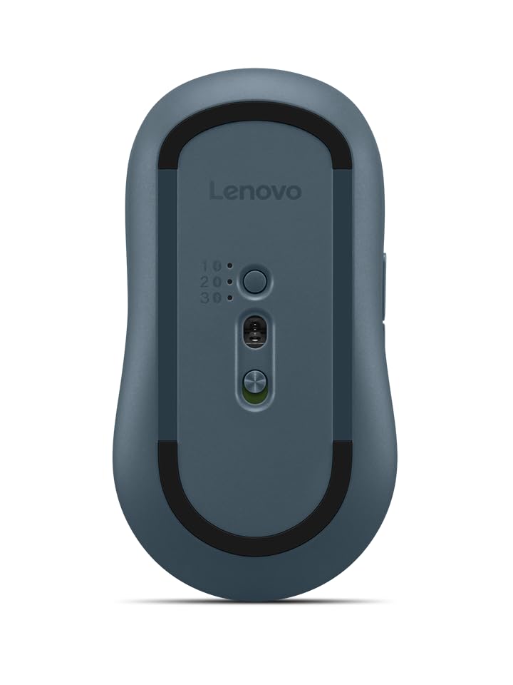 Lenovo Yoga Bluetooth Silent Mouse, 3 Level DPI Adjustment, 36 Month Battery Life, Bluetooth 5.3, 3 Device Paring, Whisper Quiet, Programmable Buttons, Smooth Finish, Tidal Teal - color: Tidal Teal