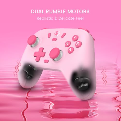GameSir Nova Lite Wireless Controller for PC,Hall Effect Sticks & Trigger | Bluetooth Controller Gamepad with Hall Effect Trigger,Turbo,Rumble Vibration,Android, Switch & Steam Deck - color: Nova Lite(Yellow)