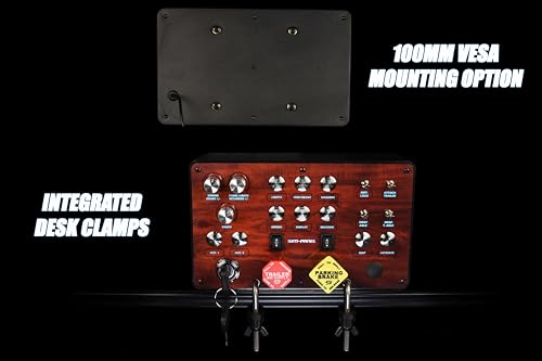 Sim-Panel Classic 2 Button Box for ATS/ETS2 (American Truck Simulator/Euro Truck Simulator) (Premium Woodgrain Finish) - style: Premium Woodgrain Finish