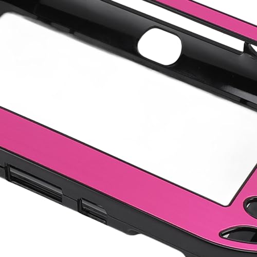 Game Console Metal Case, Premium Aluminum Alloy Protective Hard Shell with Sandblasted Finish for PSV 1000 Light Red - color: Light Red