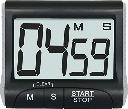 3" Large Display Kitchen Timer -Digital Timer Magnetic Back Loud Alarm On A Rope Countdown-Tanmalan