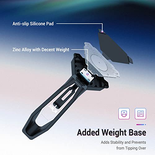 KIWIFOTOS PC Gaming Headphone Holder Under Desk Headset Hanger Mount + Headset Stand with Mouse Bungee Headphone Holder Stand Gaming Accessories