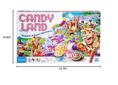 Hasbro Gaming Candy Land Kingdom of Sweet Adventures Board Game for Kids, Gifts for Boys and Girls, Ages 3 & Up (Amazon Exclusive)