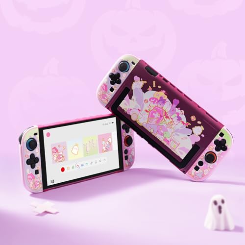 GeekShare Slim Protective Case Compatible with Switch 2 (2025), Anti-Scratche and Shock-Absorption Dockable Hard Shell for Switch 2 Game Console - Patch Moe Doll - color: Patch Moe Doll