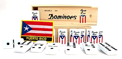 Puerto Rico Dominoes Set Gift Domino de Puerto Rico Rican Boricua Domino Adult Accessories