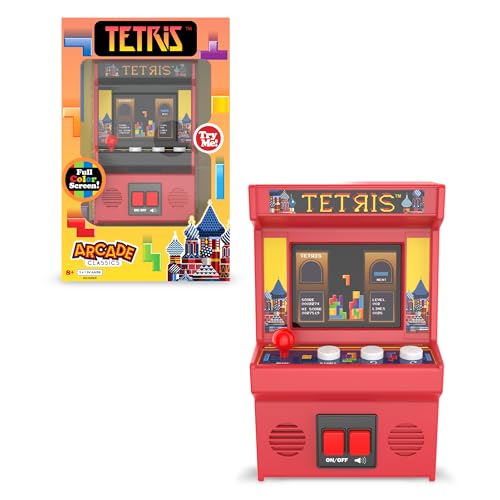 Arcade Classics - Retro Mini Arcade Game, Full Color Screen, Classic Handheld Electronic Game Console, 90s Toy, Great Gift for Kids 8+, Tetris - color: Tetris