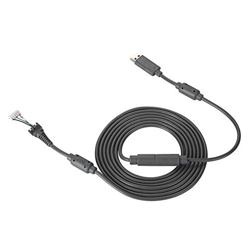Hakeeta 8.2FT USB 5Pin Gamepad Cable Replacement Wire with Breakaway Adapter for 360, Replacement Cable for 360 Controller USB Cable for 360 (Gray) - color: Gray