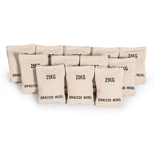 Handmade 1/16 Scale Sand Bags Set, 6pcs Sandbag Accessory for RC Tank Model Soldier Action Figure, 1:16 Military Sandbags for Trench Warfare Battle WWII WWI - size: 6pcs