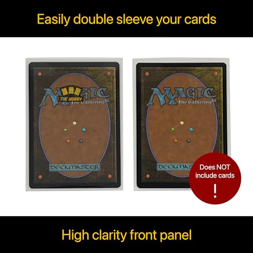 Battle Sleeves! Semi Matte for Standard Sized Trading Cards | Super Easy to Shuffle! | 200 Count | Frosted Clear - color: Frosted Clear