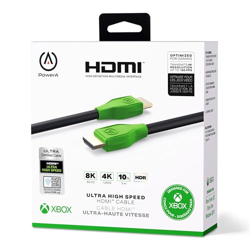 PowerA Ultra High Speed HDMI Cable for Xbox Series X|S, Cable, HDMI 2.1, Xbox, Officially Licensed - style: HDMI Cable