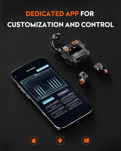GravaStar Sirius Plus True Wireless Earbuds, Bluetooth 5.3 Active Noise Cancellation ANC Headphones, 28H Playtime, ENC Clear Call, Customization App, IPX4 for Sports/Work -Black - color: Black