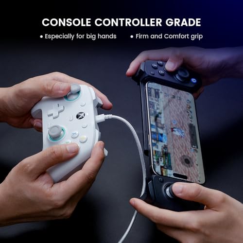 GameSir G8 Plus Bluetooth Mobile Game Controller for Switch & iOS & Android & Tablets, Wireless Gamepad with Hall Effect Joysticks/Hall Trigger, Play Minecraft, Genshin Impact, Call of Duty Mobile - size: G8 Plus