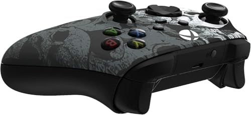 Custom Controllerzz Wireless Controller for Microsoft Xbox Series X/S & Xbox One - Custom Soft Touch Feel - Custom Xbox Series X/S Controller (X/S Black Skullz) - color: X/S Black Skullz