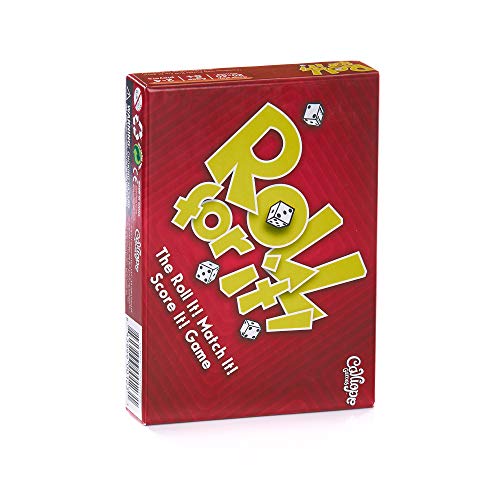 Calliope Roll for It! Red Edition, Fast Dice Rolling Card Game, 2-4 Players | Race to 40 Points, 15 to 20 Minute Gameplay, Combine with Purple Edition for up to 8 Players, For Friends and Family Ages 8+ - color: Red