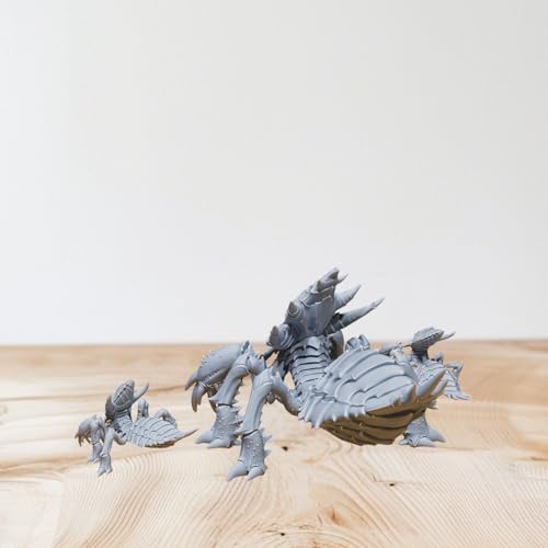 Unpainted DND Ankheg Mother - Young Miniature Figurine, Tabletop Gaming Collectible, Fantasy World, Ideal Gift for Dungeon Masters and Collectors Alike - Designed by Epic Miniatures