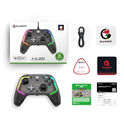 GameSir Kaleid Wired Controller for Xbox Series X|S, Xbox One,Windows 10/11 & Steam, Plug and Play Gaming Gamepad, Transparent Video Game Controller with Hall Effect Joysticks/Hall Trigger - size: Kaleid