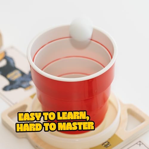 King Pong Original Shot-Making Tabletop Game for Kids, Teens & Adults | 1-4 Players | Skill-Based Gameplay | Many Ways to Play | Competitive Friends & Family Game