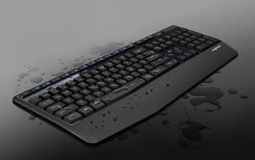 Logitech K345 Wireless Keyboard - Full-Sized Keyboard with Palm Rest, 2.4 GHz Wireless USB Receiver - for PC, Laptop - style: Keyboard