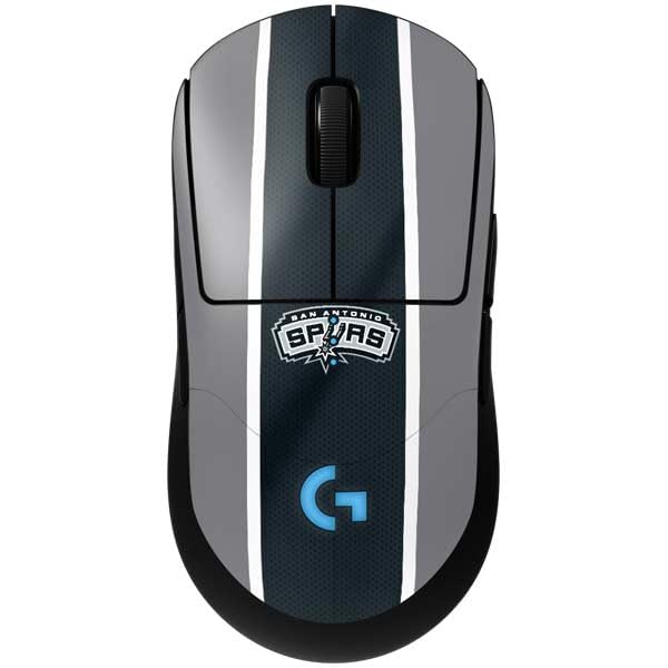 Skinit Decal Other Skin Compatible with G Pro Wireless Gaming Mouse - Officially Licensed NBA San Antonio Spurs Design - color: Black - NBASAN03