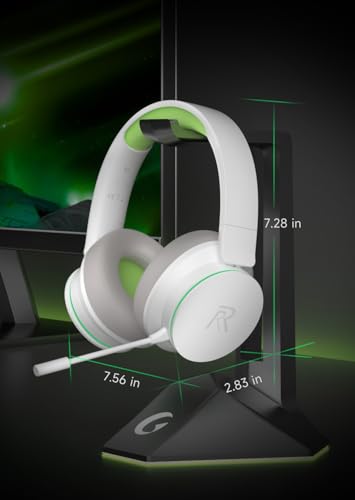 RYR Wireless Gaming Headset for Xbox Series X|S, Xbox One,White-Green | Bluetooth 5.3, 3D Surround Sound, Rotatable Earmuffs, Gaming Headphones with Noise Canceling Microphones - color: White-Green