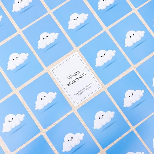 100 Mindful Meditations Cards – Mindfulness & Meditation Self‑Care Prompts | Desk & Travel Deck for Stress Relief, Focus, Motivation & Well‑Being - style: Meditation Cards