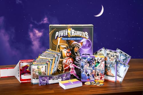 Renegade Game Studios Power Rangers Deck-Building Game 2-4 Players, Ages 13+ Core Set | Strategic tabletop card game for ages 13+. Includes 70 main deck cards, oversized characters, Zords, and a rulebook