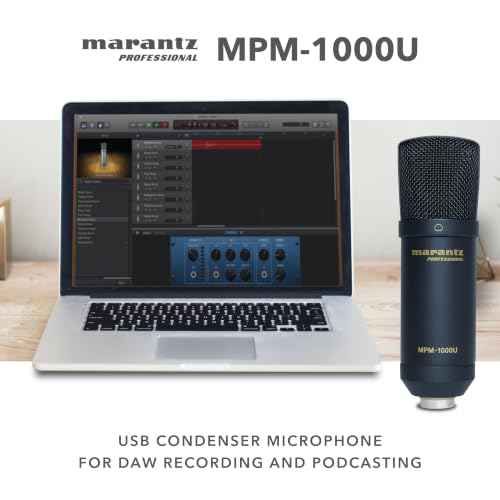 Marantz Professional MPM-1000U USB Condenser Microphone | Plug and Play USB, PC and Mac Compatible, for Voice Chat, Content Creation, Gaming, Streaming and Podcasts - style: USB Mic