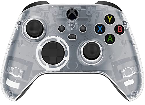 Silent Modz Custom Wireless Controller for Microsoft Xbox Series X|S, Xbox One S|X & PC (Clear) - color: Clear
