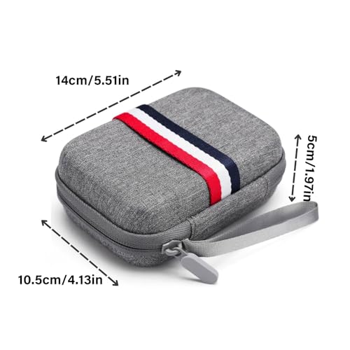 Decours Shockproof Storage Box for TRIMUI BRICK TG3040 Handheld Game Console Hard Bags Scratchproof Travel Carry Case Game Console Accessory Case - color: grey