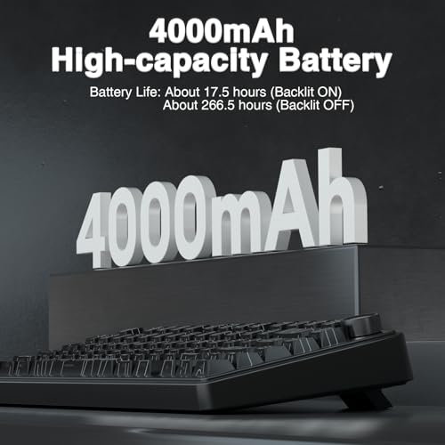 AULA F75 Pro Wireless Mechanical Keyboard with Knob,75% Hot Swappable Custom Gaming Keyboards,RGB Backlit,Pre-lubed Switches,Side Printed PBT Keycaps Creamy Sounding Computer Keyboard, Line Black - color: F75 Pro-Line Black