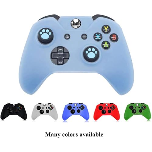 OSTENT Soft Protector Silicone Skin Case Cover Pouch for Microsoft Xbox One Controller Color Light Blue - color: Light Blue