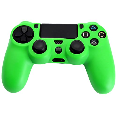 OSTENT Protective Silicone Gel Soft Case Cover Pouch Sleeve for Sony PlayStation 4 PS4 Controller Color Green - color: Green