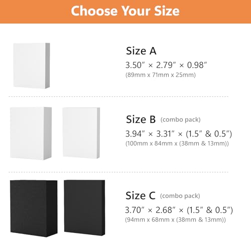 Trading Card Dividers for Storage Boxes - 12PCS High-Density Foam Card Spacer Blocks, Bulk Box Divider, Card Storage Supplies for MTG, TCG, Baseball & Sports (White) - style: 12PCS