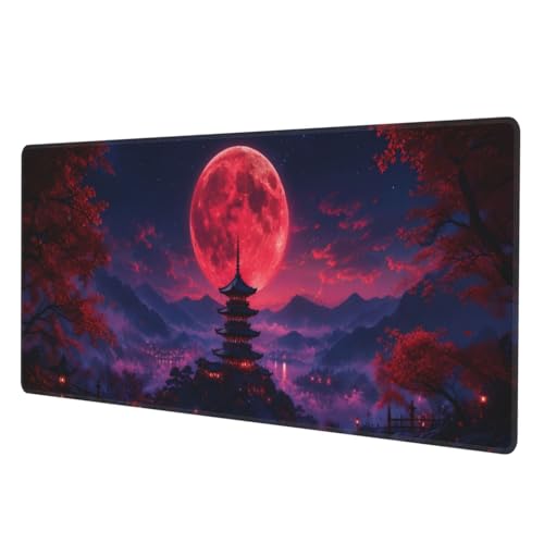 Extended Gaming Mouse Pad, Large Mouse Mat, XL Desk Pad for Keyboard and Mouse, Non-Slip Rubber Base & Stitched Edges for Gamer Office 31.5x11.8 in - color: 7