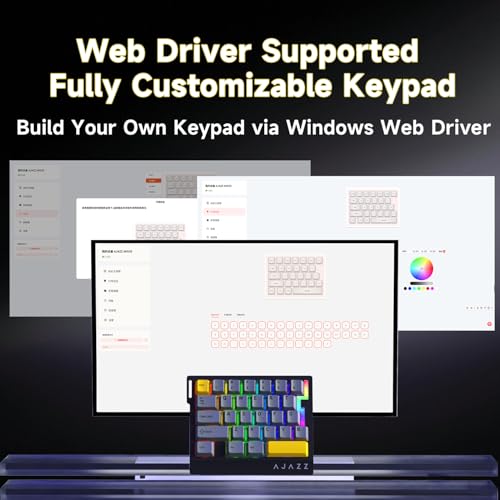 AJAZZ AK029 Wired One-Handed Hall Effect Mechanical Gaming Keypad, 29 Keys | Magnetic Switch, Rapid Trigger, 8KHz Polling, SOCD/DKS, RGB Backlit, Web Driver Customizable, Portable, Black Gray - color: Black Gray
