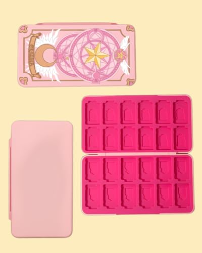 Daspken 24 Game Holder Slots and 24 SD Micro Card Slots for Nintendo Switch/Lite/OLED,Magic Array Style Games Cartridge Cases for Kids Girls Kawaii Storage Box
