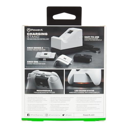 PowerA Charging Stand for Xbox Series X|S - White - color: White, style: Single Charge