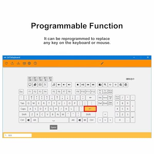 Programmable USB Macro Keypad, Default Enter Function, One-Handed Customizable Buttons with Macro Keys, U Disk with Customized Combination Buttons Program, Control Switch for Gaming, Streaming ,PS5 - color: Programmable / Orange / Default Enter