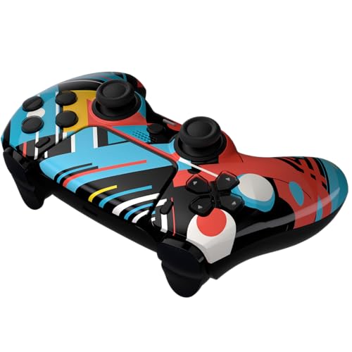 Custom Controllerzz Custom Wireless Controller Compatible with PS5 - Multiple Designs Available (Abstract Fusion) - color: Abstract Fusion