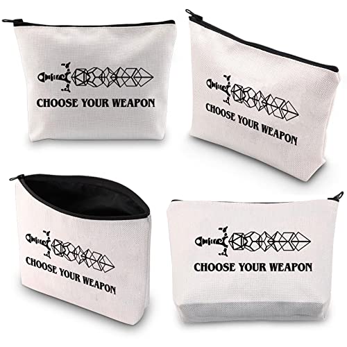 BDPWSS Choose Your Weapon Gamer Makeup Bag Dragons D20 RPG Gaming Gift Dragons Tabletop Role Playing Gamer Gift (Choose your dice)